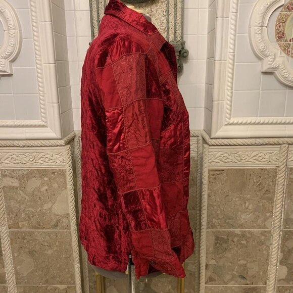 C.L.O.T.H.E.S. Sz 1X. Top or Jacket. Patchwork. Embroidered. Long Sleeve. B35 - Picture 4 of 7